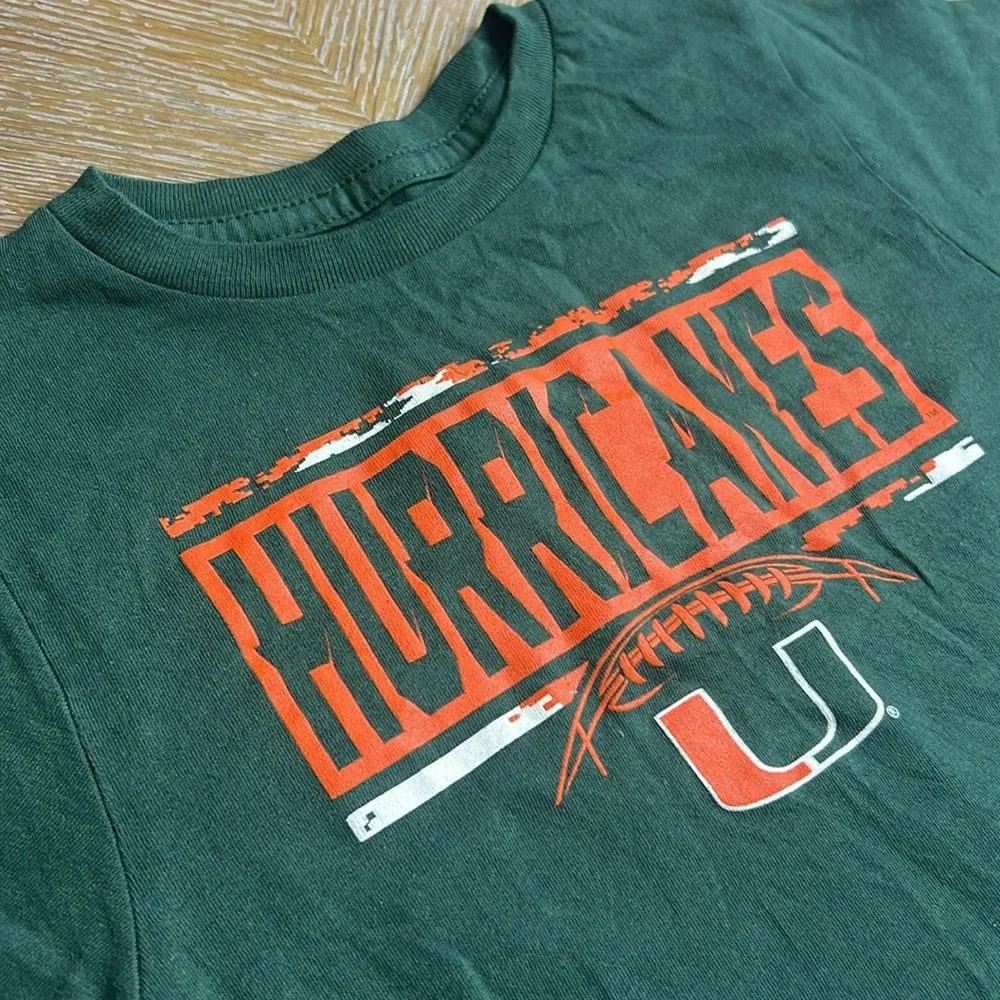 GEN2 Green Miami Hurricanes T-Shirt Kids S